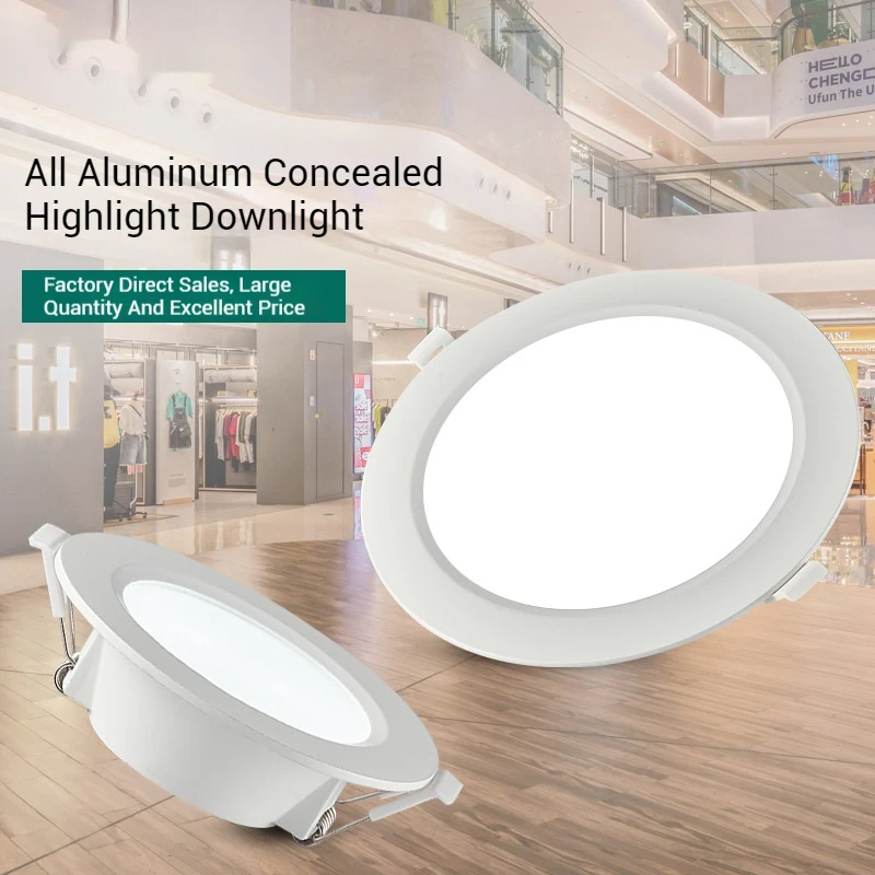 

LED Downlight 7W 10W 15W 20W AC220V Recessed Ceiling Lamp Round Aluminum Spotlight Bedroom Kitchen Indoor Decor Focos Led