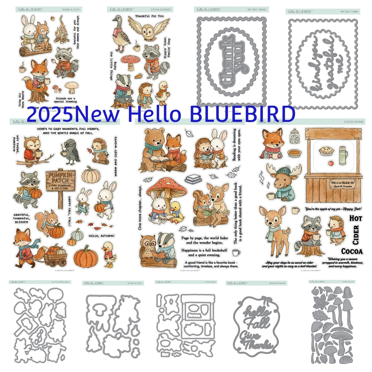 

New for September 2025 Colors of Fall Die Metal Cutting Dies And Stamps DIY Farm Scrapbooking Stencil Paper Cards Handmade mold
