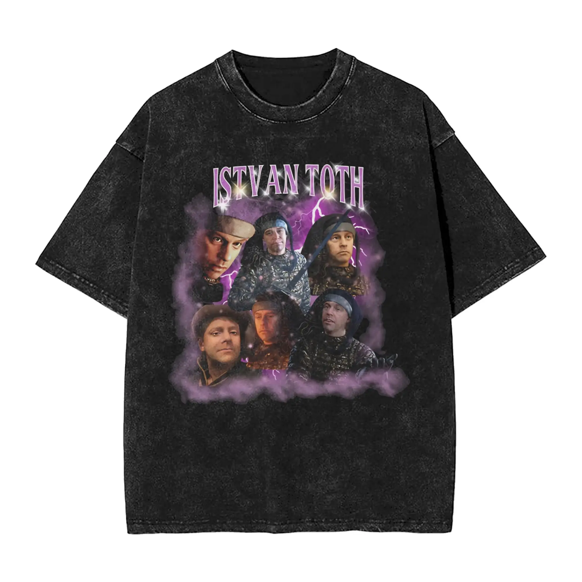 Istvan Toth KCD2 Kingdom Come Deliverance Gaming Graphic Washed T-Shirt Man  Streetwear T Shirts Popular Tees Big Size Tops