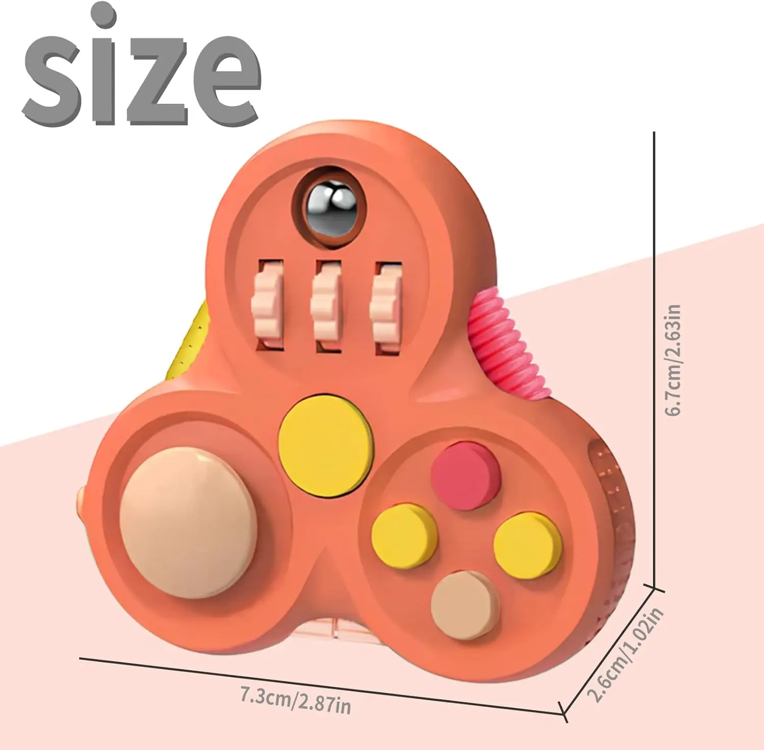 1 Uds. Rellenos de cesta de Pascua para niños y niñas, juguetes sensoriales, controlador de Clicker de cubo para aliviar el estrés para juegos de viaje de escritorio de oficina