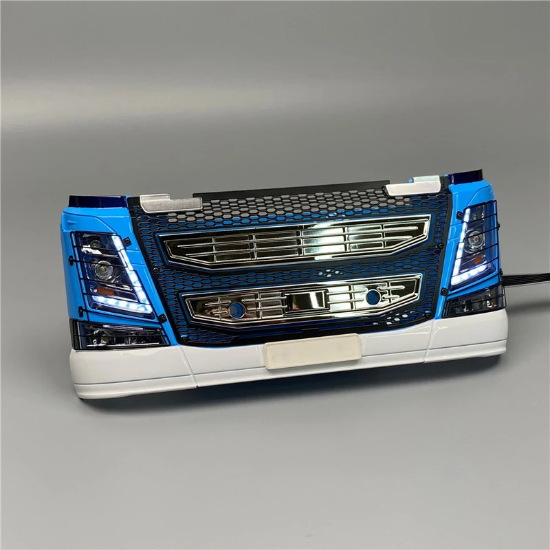 محاكاة نظام الإضاءة مجموعة مصابيح المياه 1:14th لـ Tamiya مركبة يتم التحكم بها عن بُعد فولفو Fh16 750 56360 الأخشاب سيارة عطل جرار #6