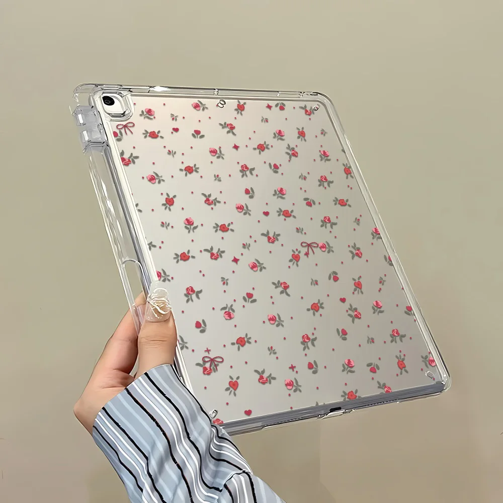 Custodia floreale per iPad Air 11 13 Air 5 4 del 2025 Custodia iPad 10a generazione 11a A16 9a Mini 6 7 Pro 11 10,9 pollici 12,9 13 M2 M3 M4 M5