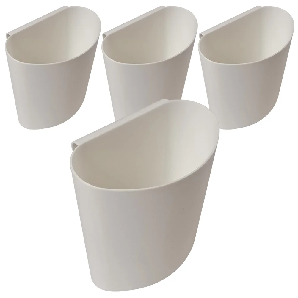 4 Pcs Portable Storage Basket Bucket Organizer Hanging for Home Trash Bin Lash Cart Scraps Can Dolly Cup Holder Small Shopping