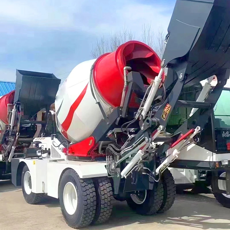 New Design 2.0 CBM Concrete Mixer for Sale in Peru Small Wheel Side Reducer High Load Moment Self Loading  carmix 500L