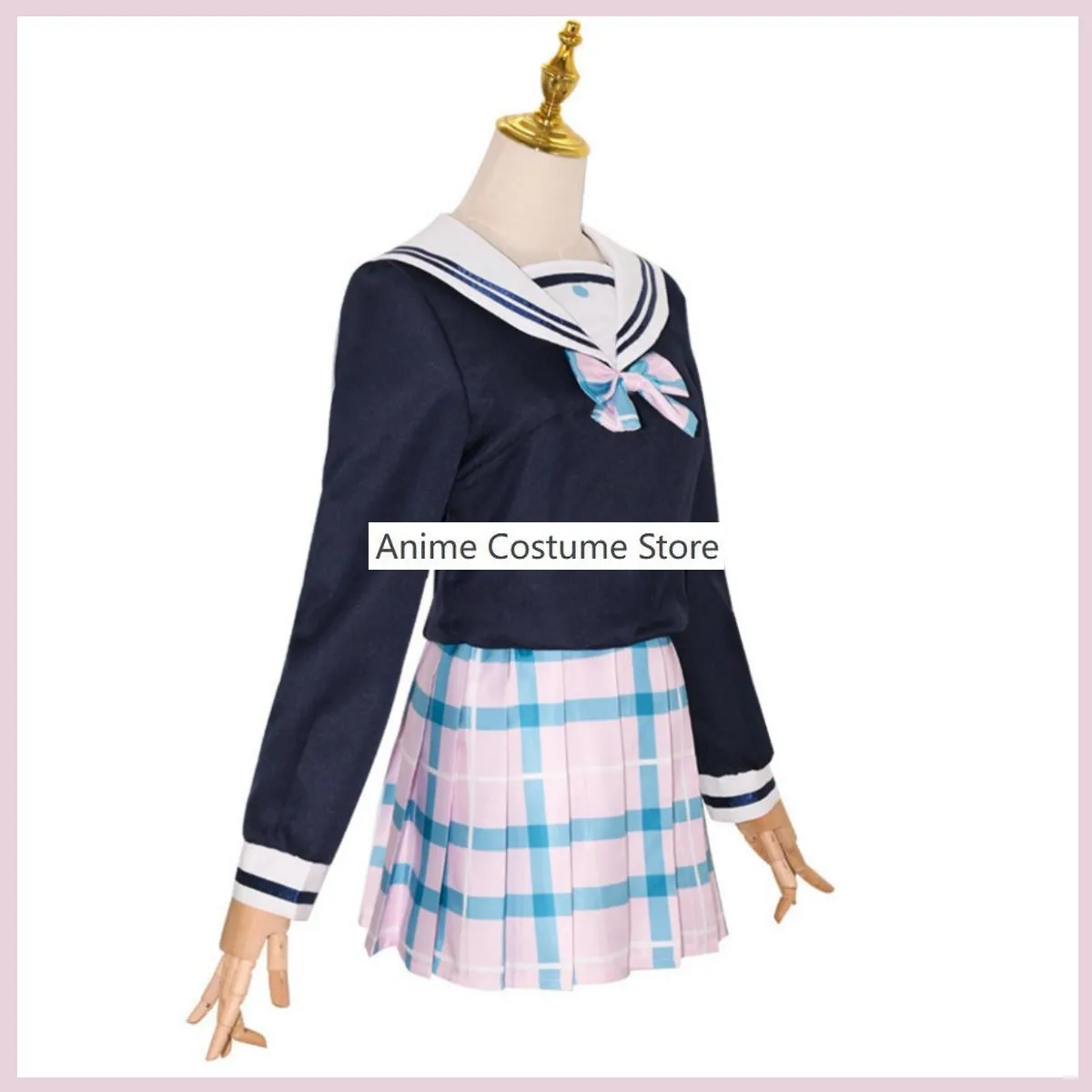Game The Idolm@Ster Sakuragi Mano Cosplay Costume Japanese Jk School Uniforms Checkered Skirt Woman Sexy Kawaii Halloween Suit