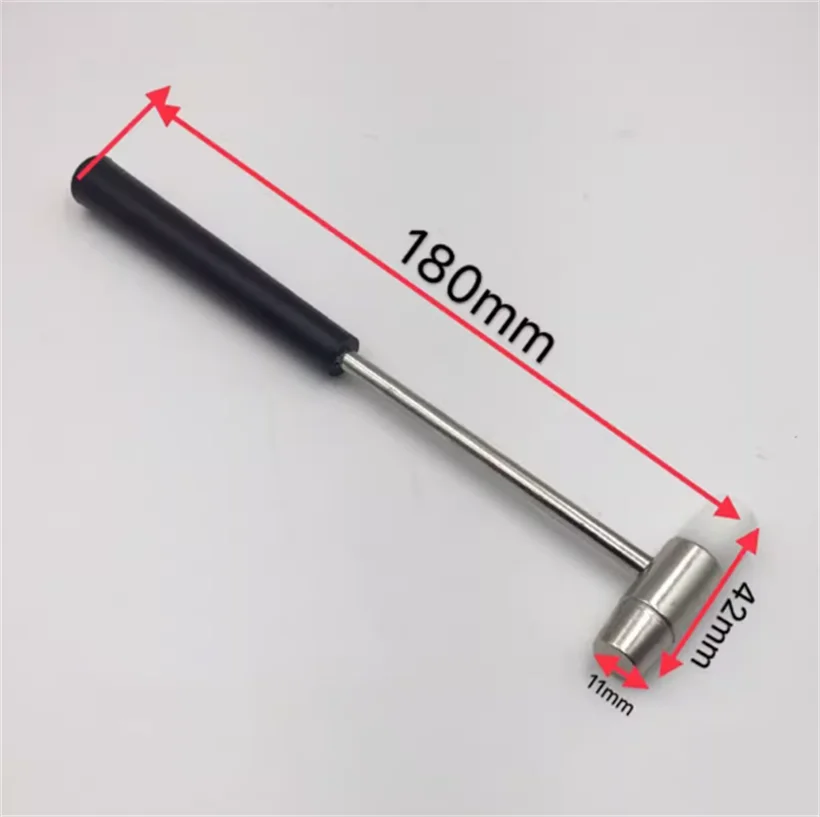 プラスチックハンドル付きソフトラバーハードハンマー,ダブルユース,ブラックハンドル,小さなハンマー,テーブル修理ツール