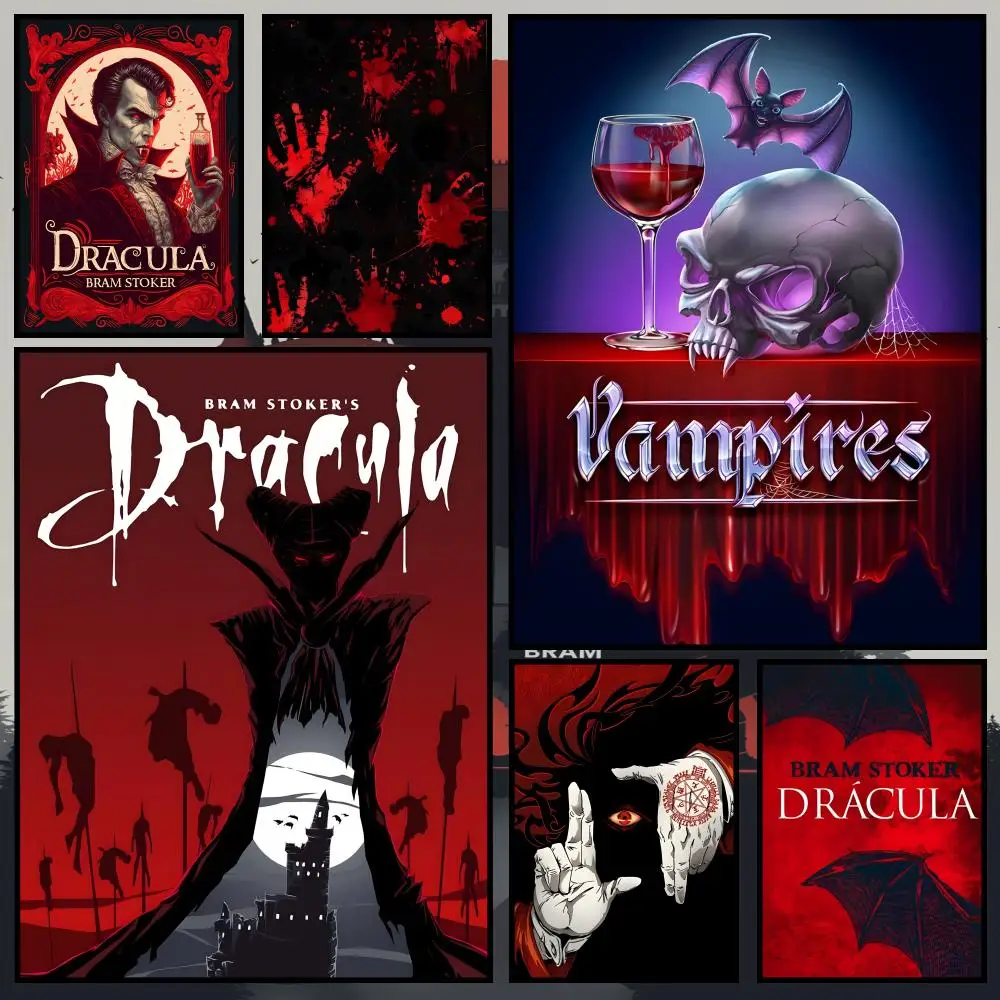 Character V-Vampire Hand Poster Waterproof PVC Wall Poster, Peel-and-Stick HD Art for Living Room, Bedroom and Shop