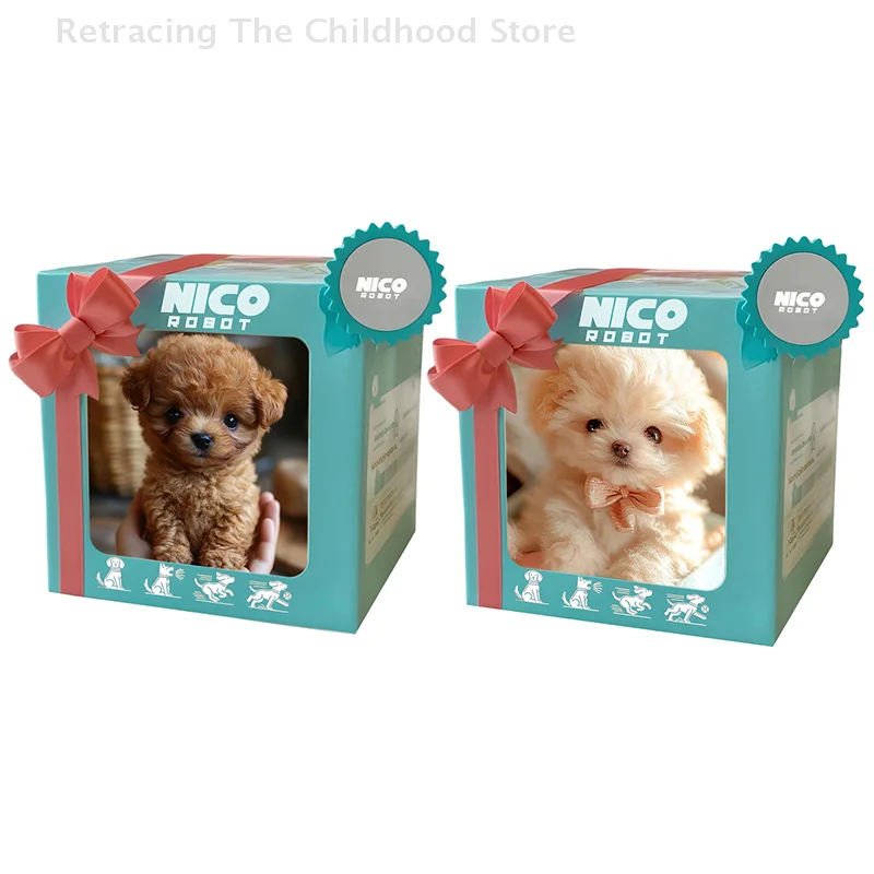 Novo filhote de cachorro robótico cão robô realista ai filhote de cachorro robô realista que atua robô macio bonito que caminhada e casca