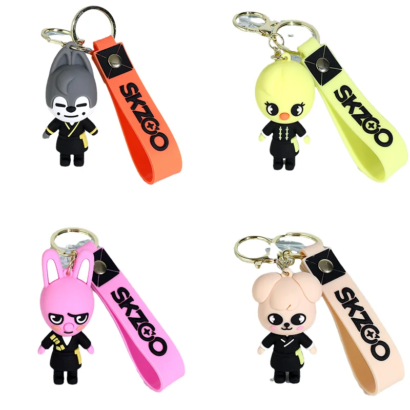 SKZOO llavero muñeca, linda mochila coche pareja joyería colgante llavero para niños callejeros, accesorios straykids, regalo para niños