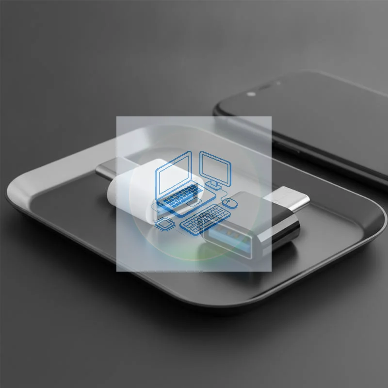 USB Female To Type-C Male Adapter, USB-C OTG Converter, Support Fast Charging, For Smartphones Laptops Car USB Port