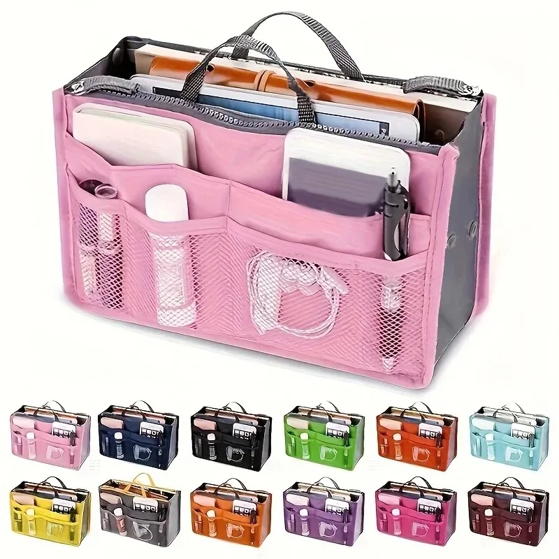 Multi Functional Double Folding Storage Bag Large Capacity Handheld Thick Classification Travel Digital Bag