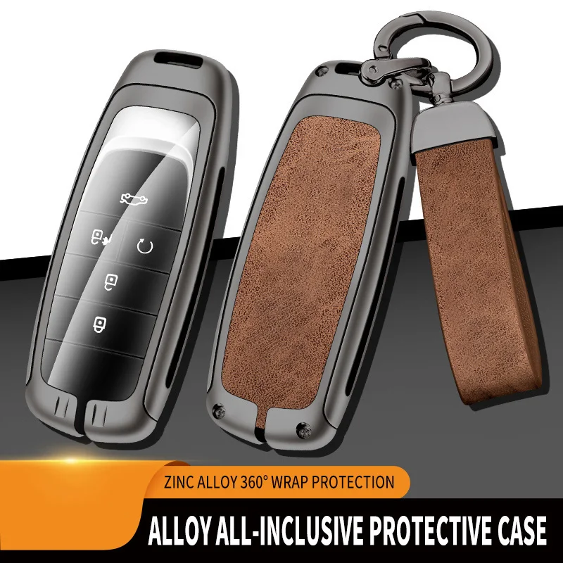 

Zinc Alloy Car Key Case Fob For GAC Aion S Plus Y Plus LX 2023 GE3 GA3S LX IA5 Fashion Remote Control Key Cover Auto Accessories