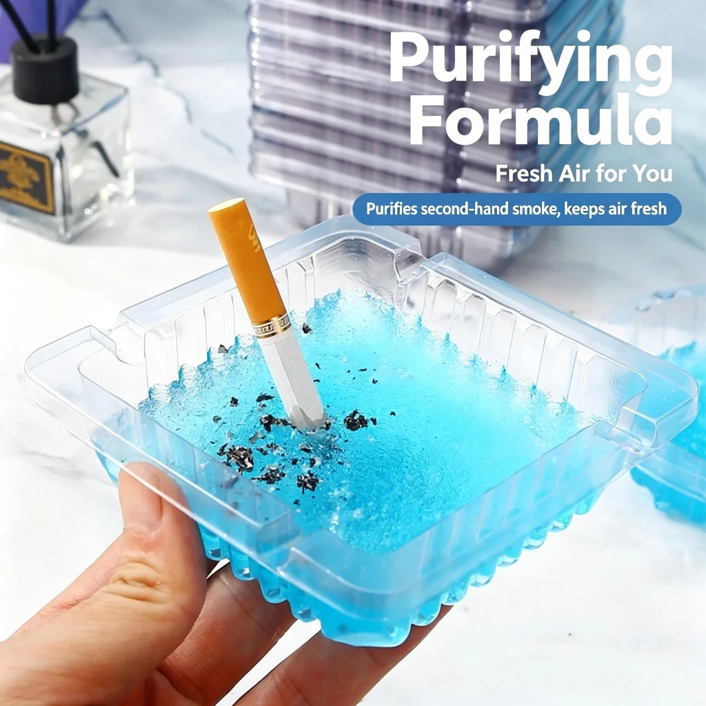 Disposable Smoke Extinguishing Sand Ashtray for Home Use, Smoke Elimination, Odor Removal, Office Environmental Protection, Anti-Fly Ash, Anti-Dust