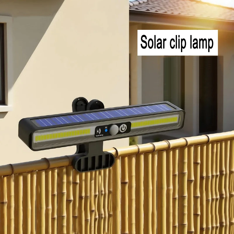 1-2 uds Clip luces de movimiento solares luces de valla solares impermeables al aire libre 36 LED luz de pared de jardín portátil con energía Solar