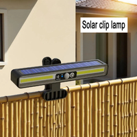 1-2pcs Clip Solar Motion Lights Outdoor Waterproof Solar Fence Lights Outside 36 LED Portable Solar Powered Garden Wall Light