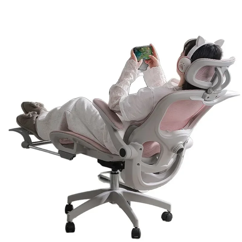 

Waist protection computer chair Home sedentary office chair Back reclining e-sports swivel chair seat