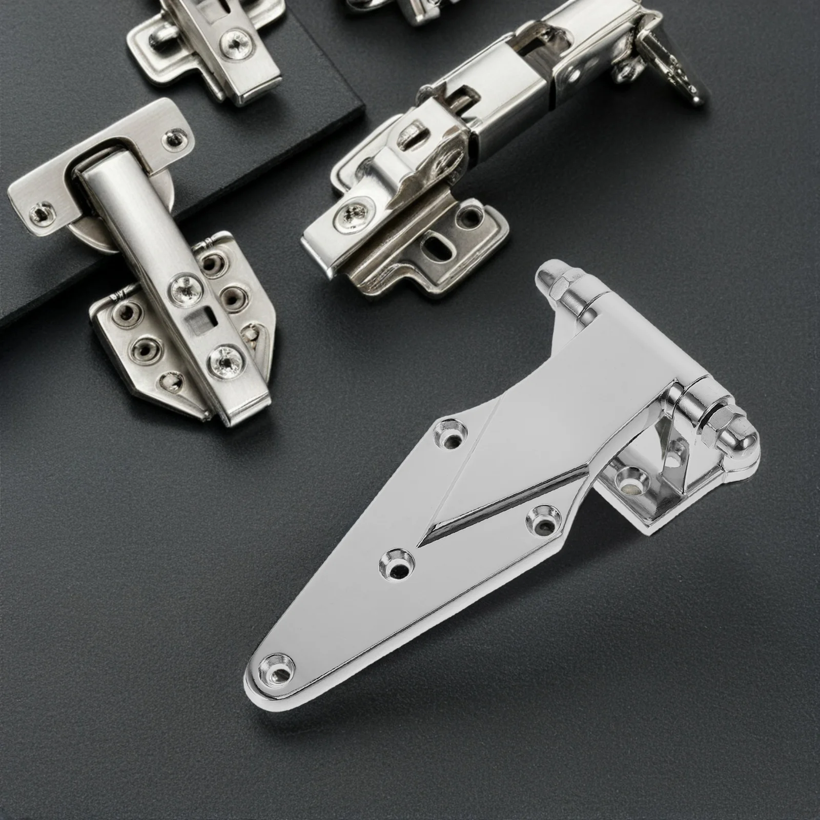 

Zinc Alloy Freezer Door Hinge Compact Foldable Design Industrial Oven Control Box Replacement Sturdy Refrigeration House Hinges