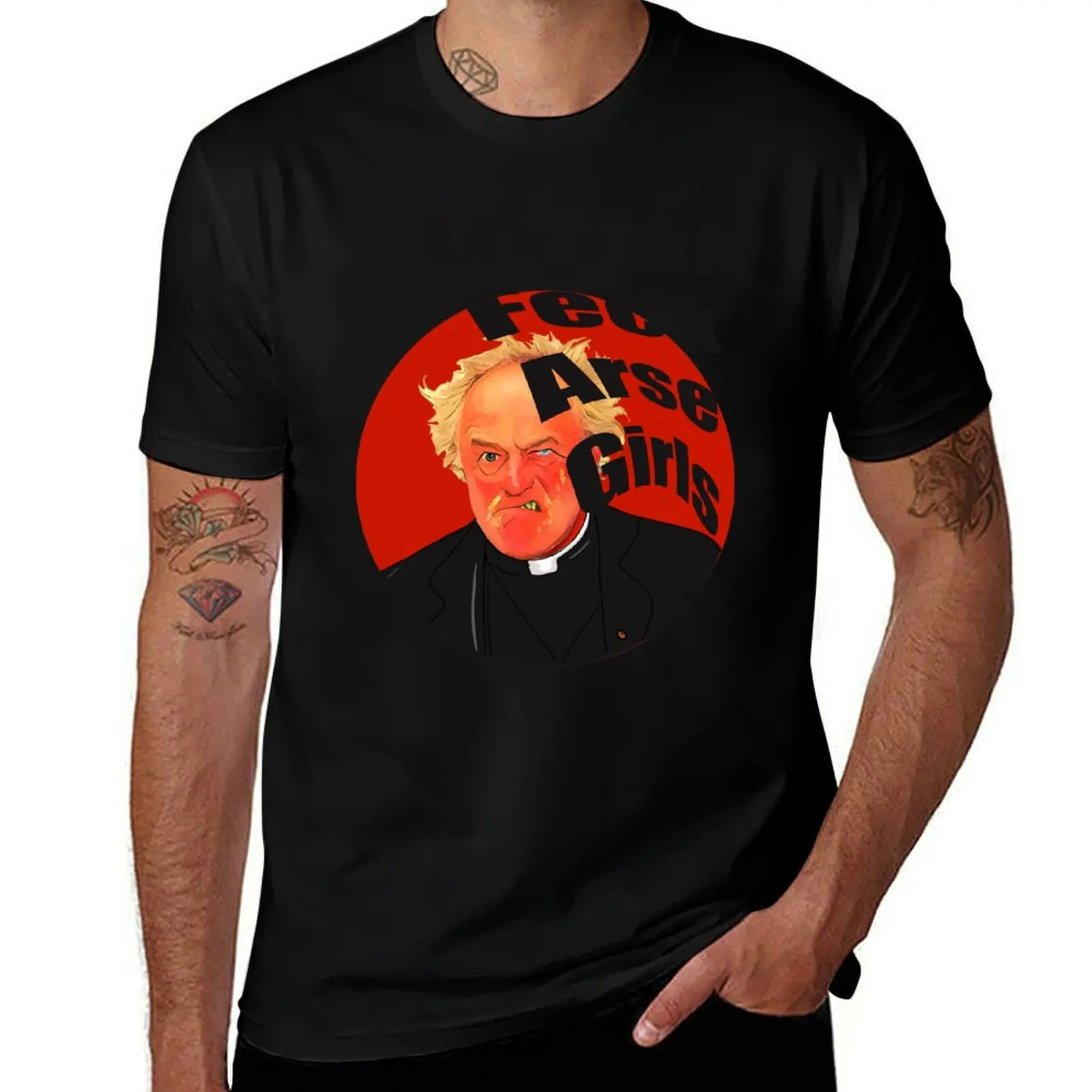Father ted father jack T-Shirt Big Size Short Sleeve Casual Top T-Shirt