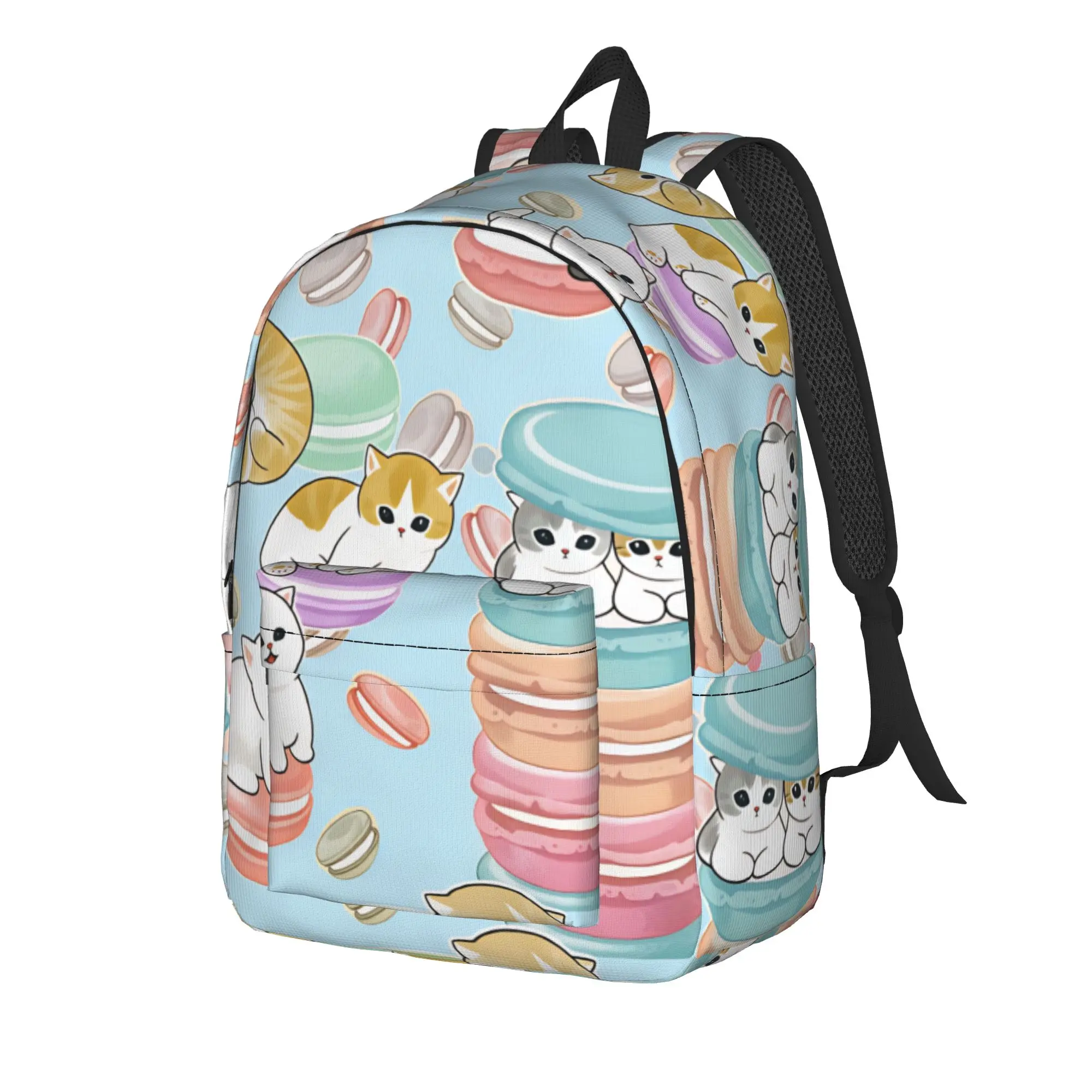 Mofusand Japanese Shark Cat  Backpack  University Backpacks Female Designer Large High School Bags Streetwear Rucksack
