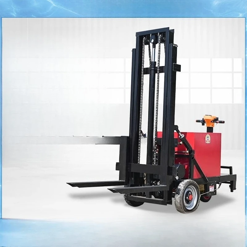 

Station drive electric forklift small legless stacker 0.5 tons hydraulic lift garage room handling loading and unloading truck