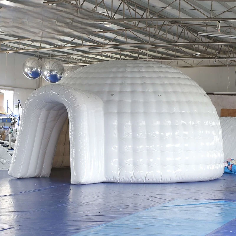 Airtight PVC  Igloo Dome Tent Inflatable Waterproof Event Tent (5m Dia) with Air Pump for Outdoor Party Wedding Exhibition