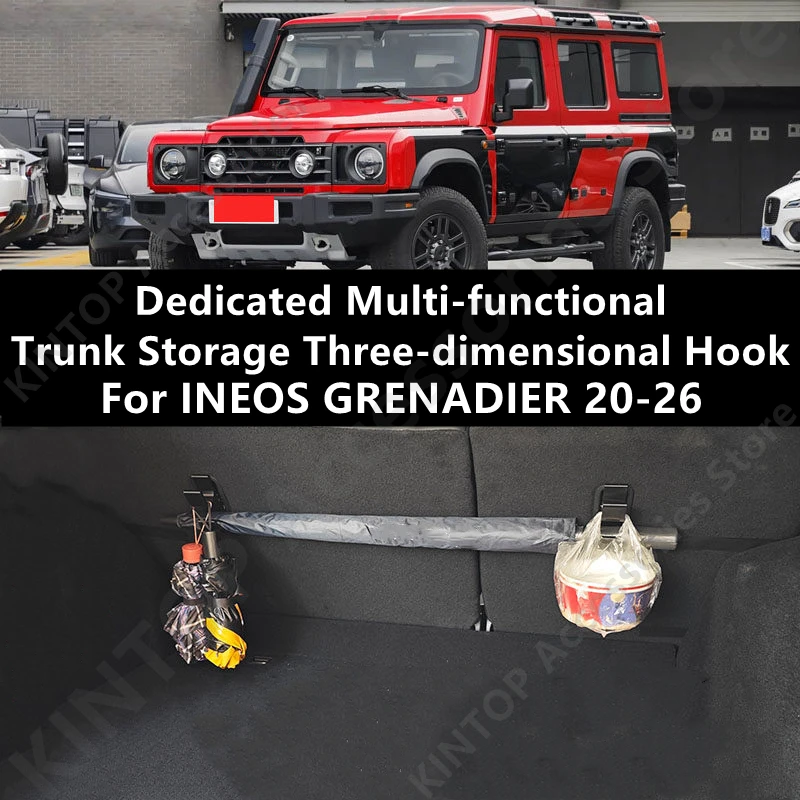 Für INEOS GRENADIER 20-26 Spezieller Multifunktionaler Kofferraum-Organizer mit Dreidimensionalen Haken, Innenraum-Modifikationszubehör