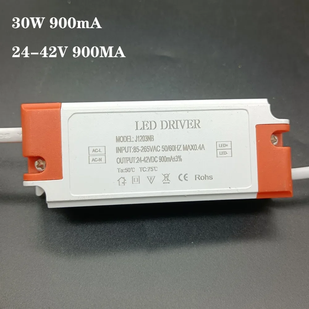 30W High PF Constant Current LED Driver  600mA 900mA 30W Lamp Lighting Transform