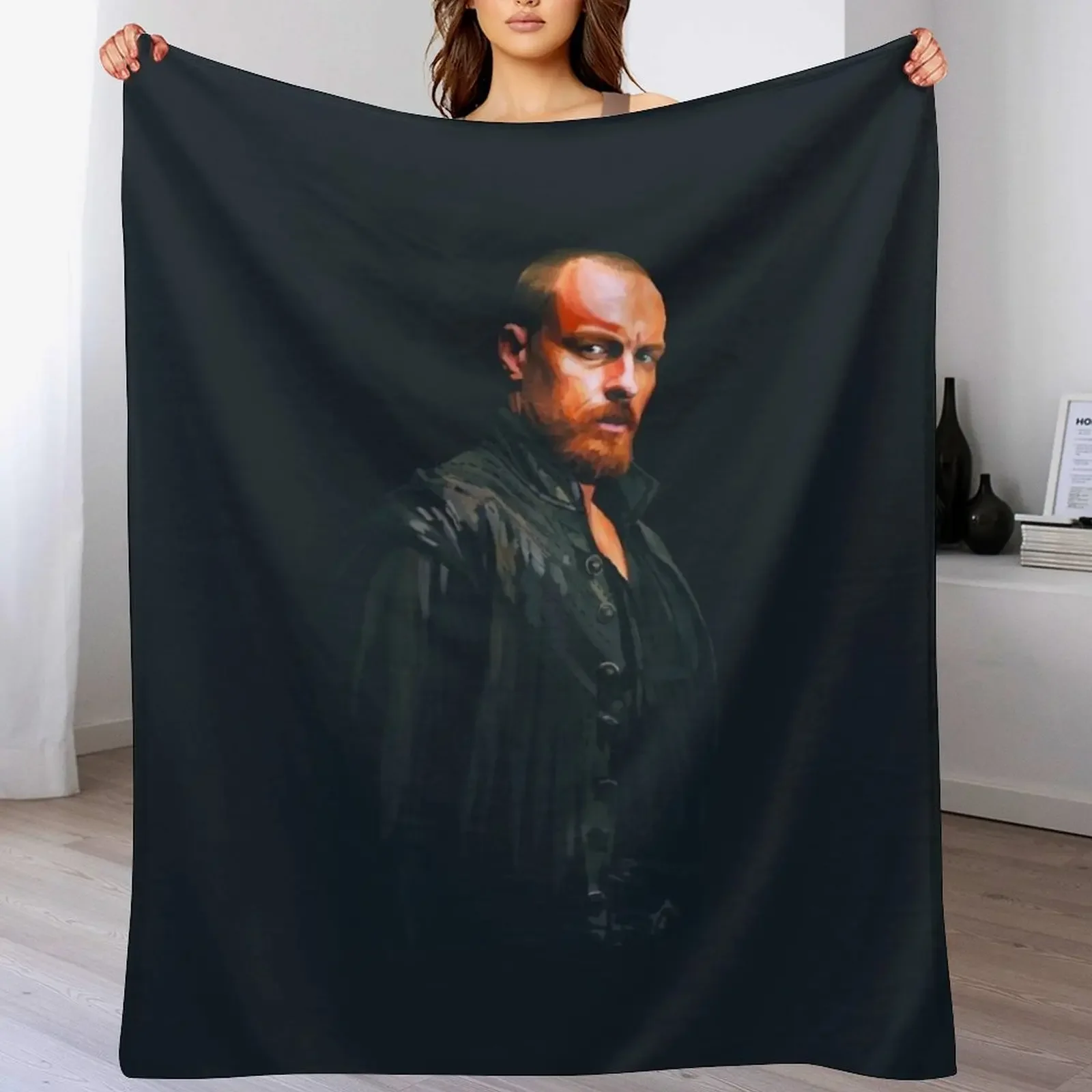 

Captain James Flint Painting Throw Blanket Cute Plaid blankets ands valentine gift ideas heavy to sleep Blankets