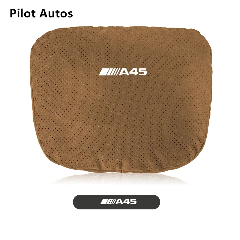 For AMG A 45 A45 Car Headrest Waist Pillow Neck Rest Seat Headrest Driver Lumbar Support Memory Cotton