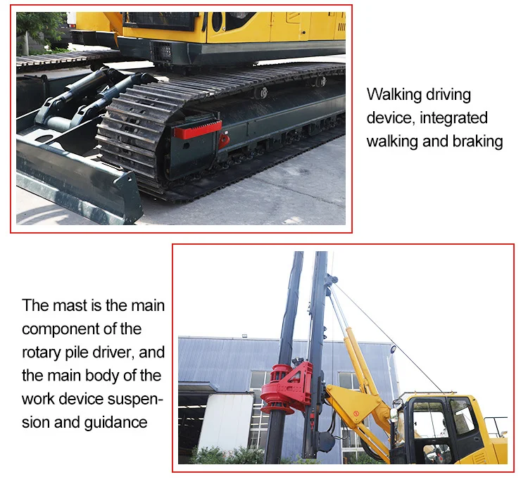 Digging Machinery Hydraulic Mini Earth Auger Pole Erection Machine Auger Bore Pile Foundation Machine