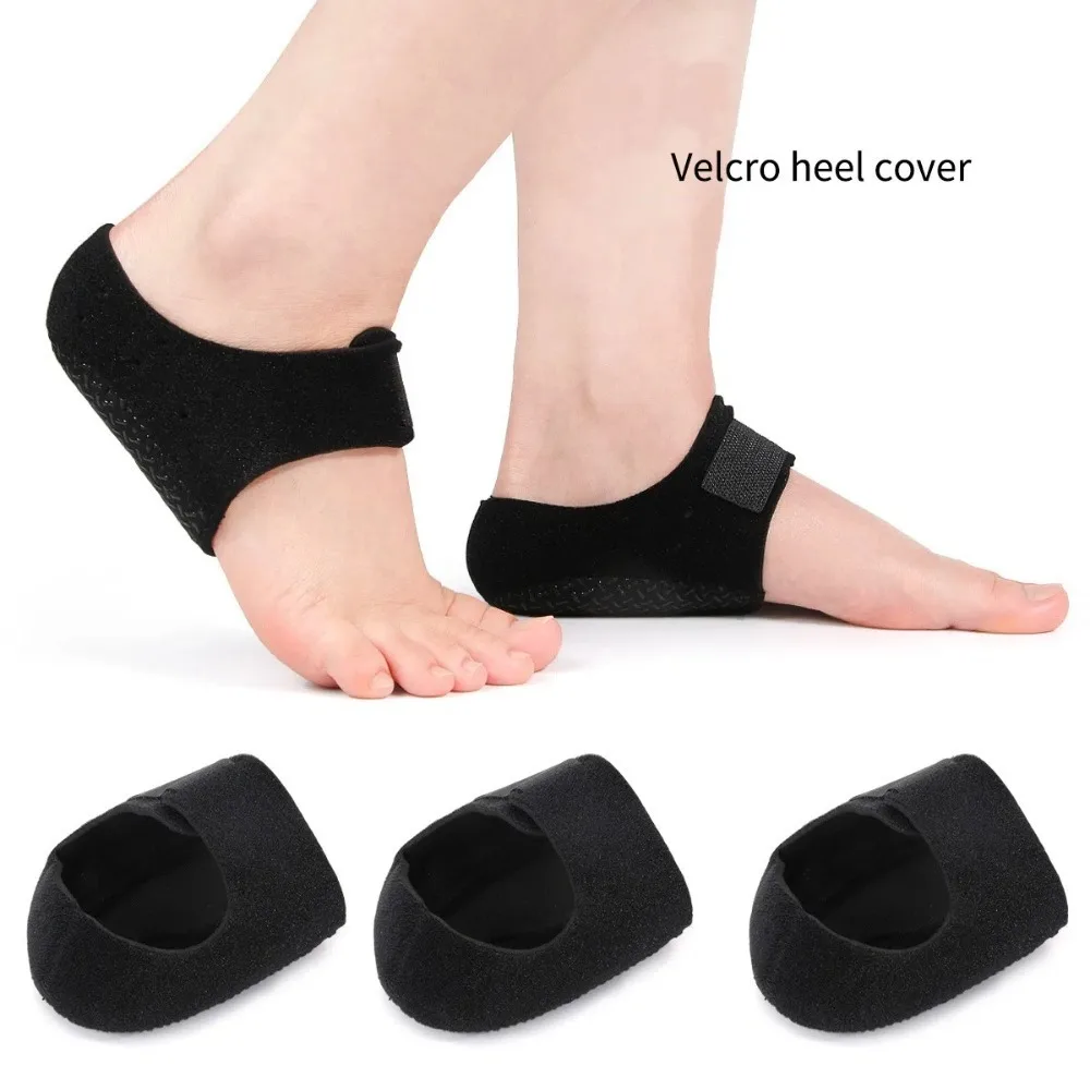 

Soft Silicone Gel Heel Insoles Pain Relief Shock Absorption Heel Pain Protectors Adjustable Heel Sleeves Pads Men