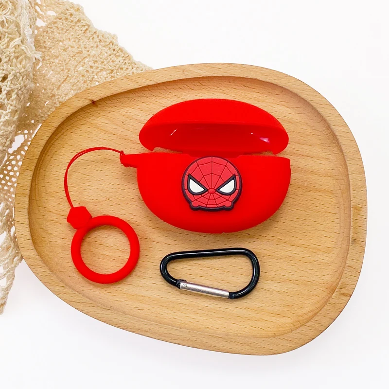 الكرتون مارفل حقيبة سماعة الاذن ل OPPO Enco X2 لينة سيليكون اللاسلكية بلوتوث سماعات شحن صندوق الغطاء الواقي مع هوك