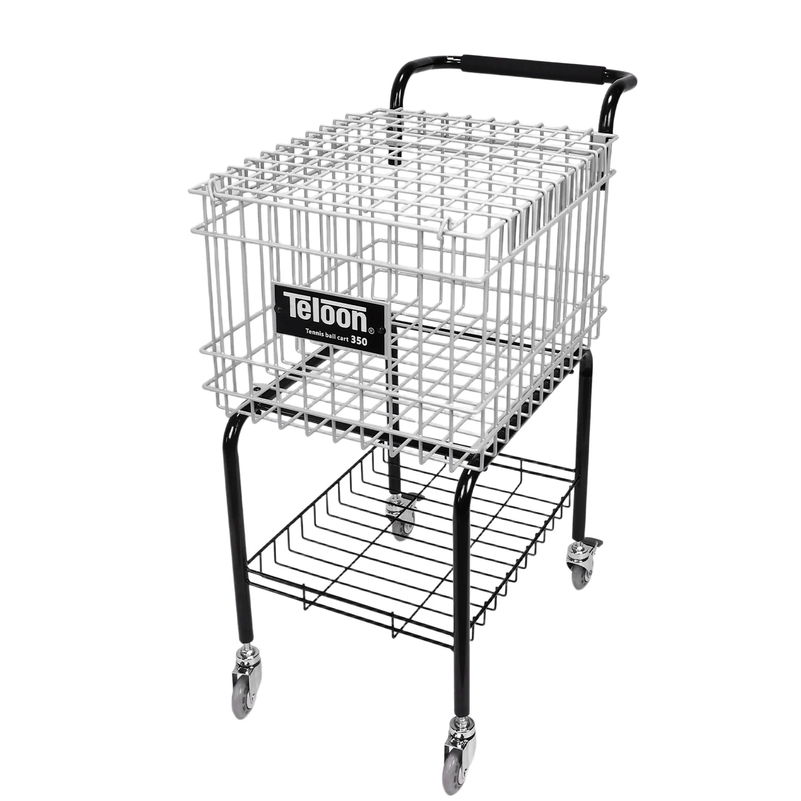 Training Ball Pickup Basket Holds 350 Balls with Easy Load Wheeled Tennis Ball Hopper for Tennis/Pickleball/Baseball/Softball