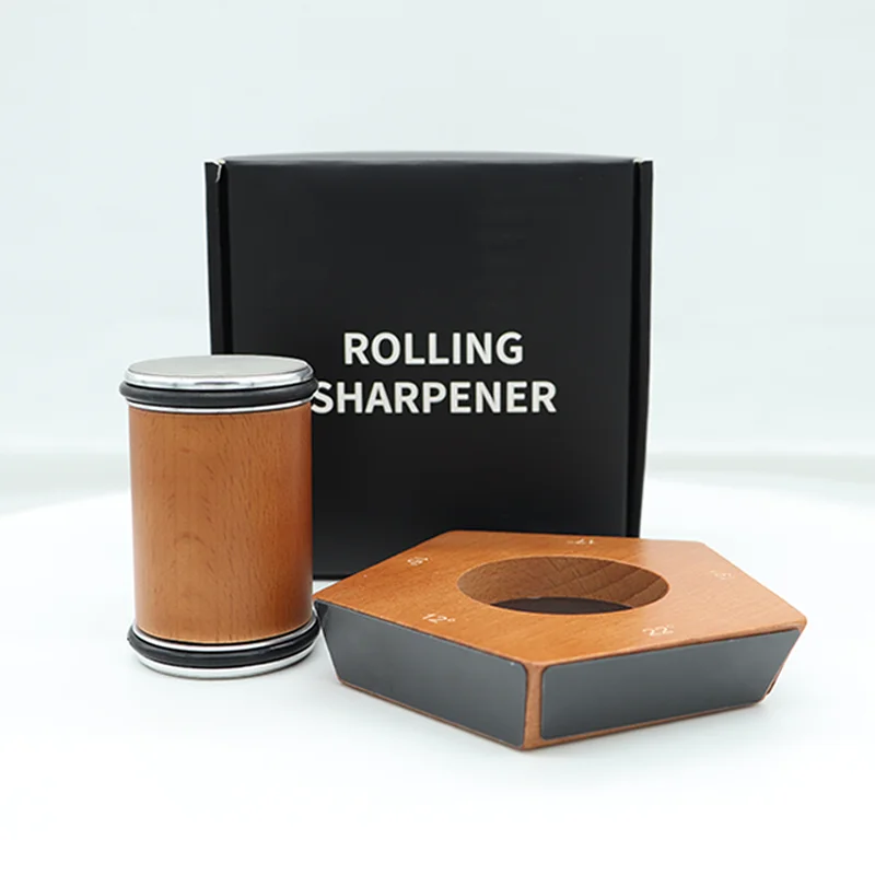 

Rolling Knife Sharpener with 5 Types Degrees Magnetic Diamond Sharpening Stone Knife Holder Kit Roller Kitchen Accessories