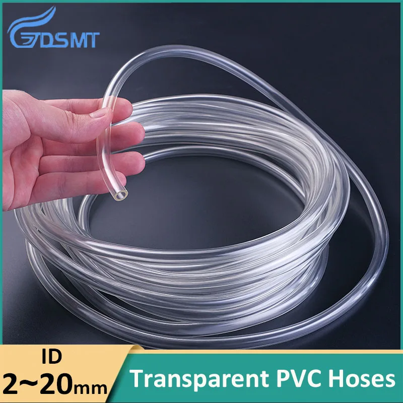 

1-5M Transparent PVC Plastic Hoses High Quality Water Pump Tube Inner Diameter 2 3 4 5 6 8 9 10 12 13 16 19mm