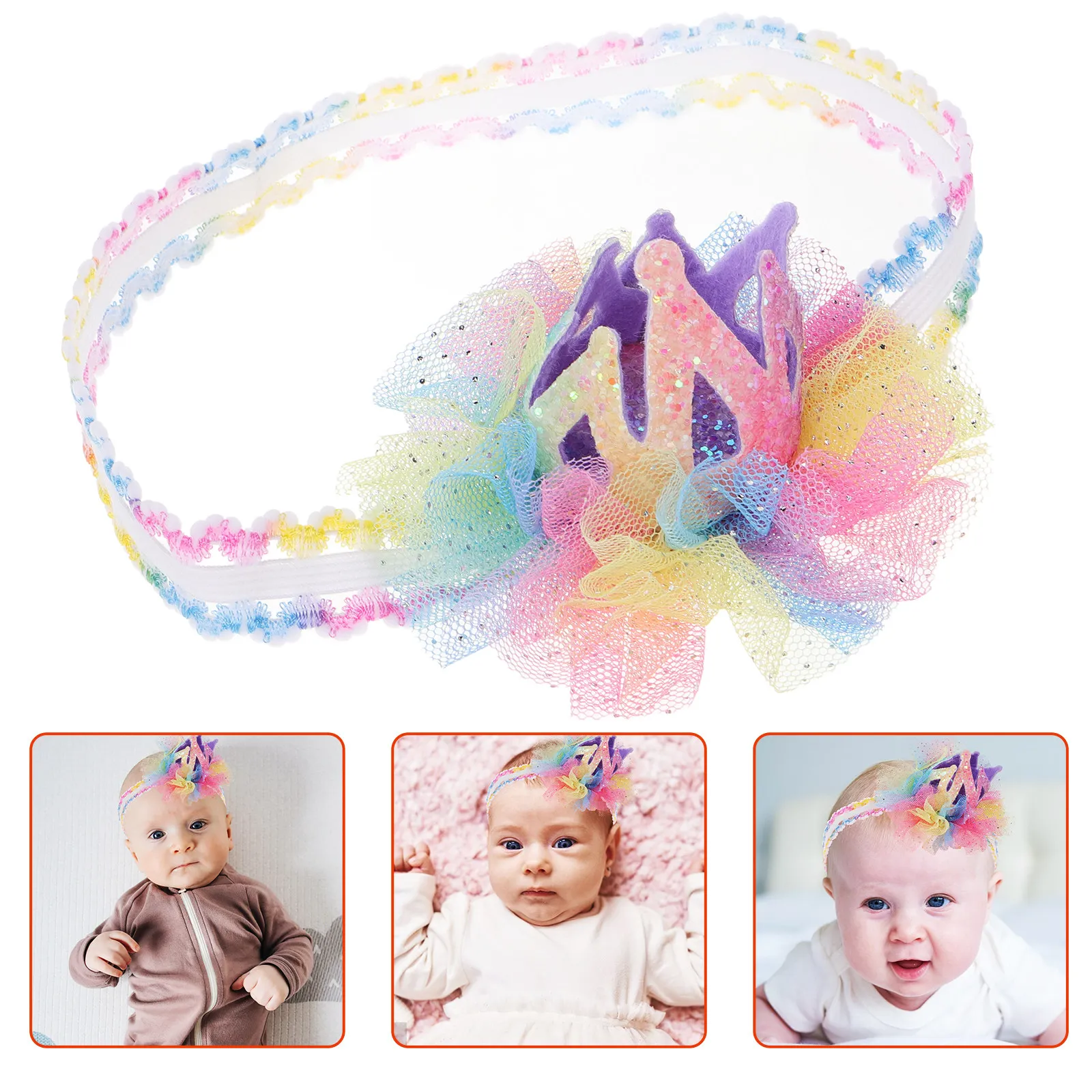 

Headband Crown Decor Soft Hairband Photo Prop Decorative Headband Accessories