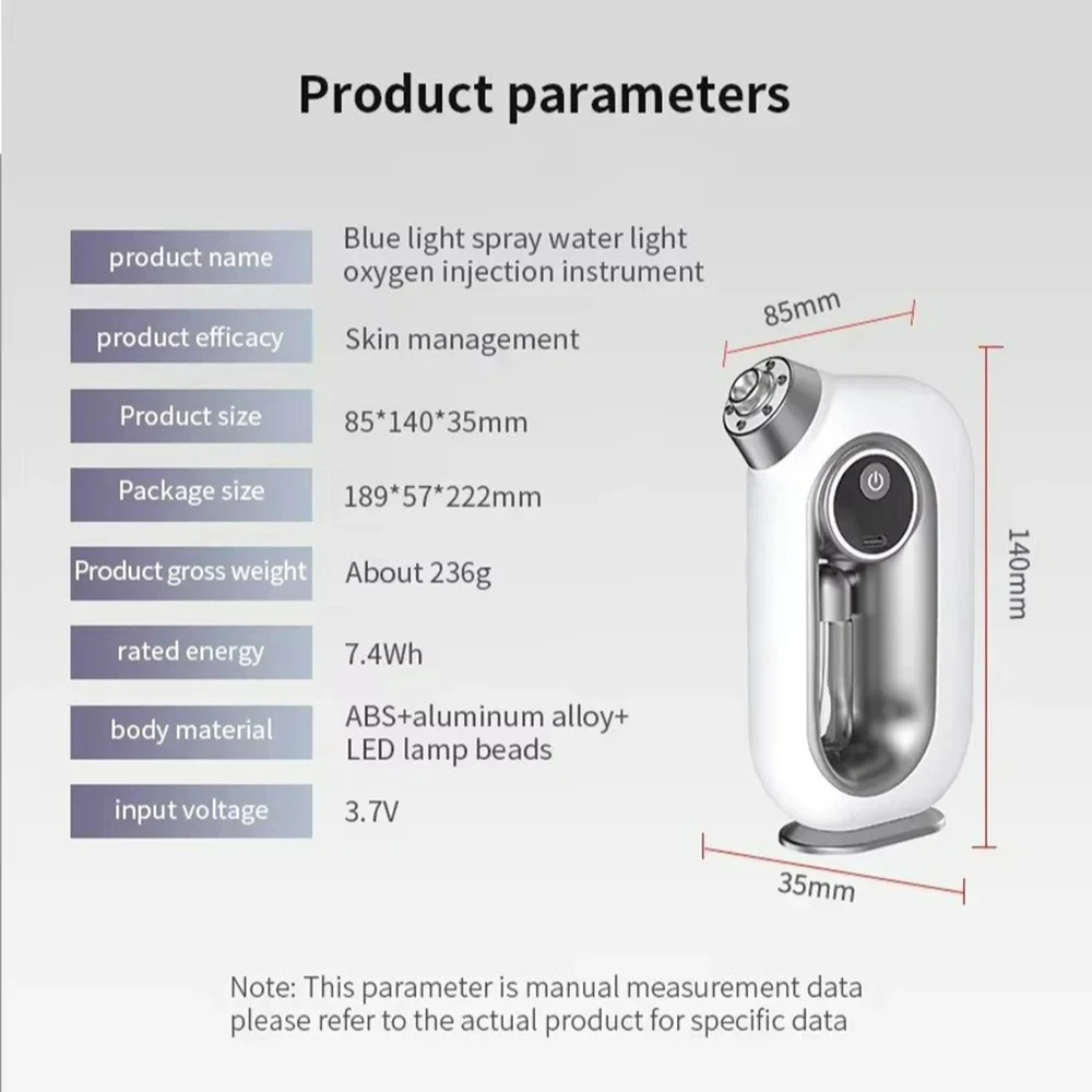NIEUW Facial Mist Sprayer Luchtbevochtiger Oplaadbare Vaporizer Facial Steamer Hydraterende Schoonheid Instrument Gezichtsverzorging Tool