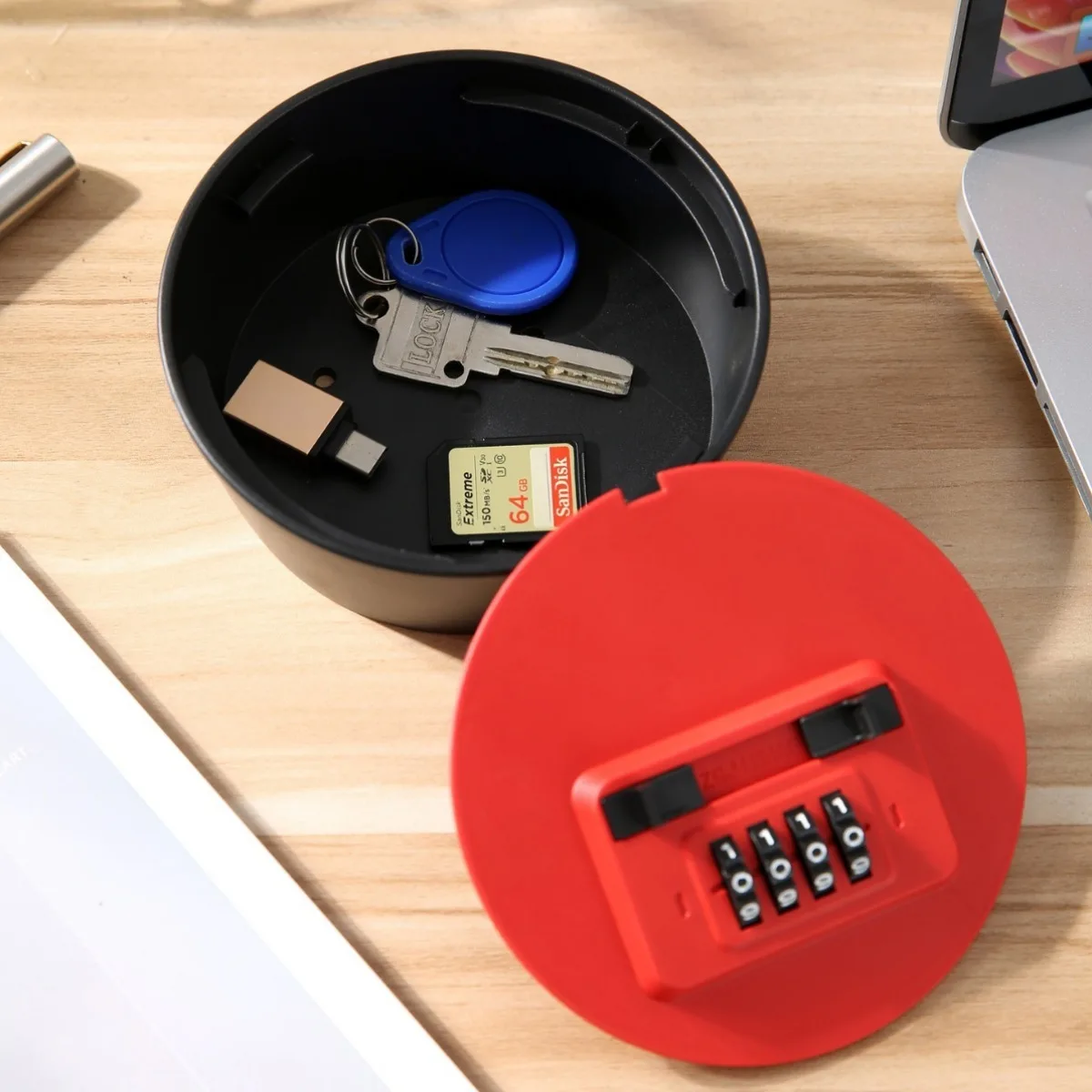 Creatieve Camouflage Ingemaakte Basis Anti-diefstal Wachtwoord Sleutelkastje Kantoor Outdoor Patio Key Organizer Opbergdoos