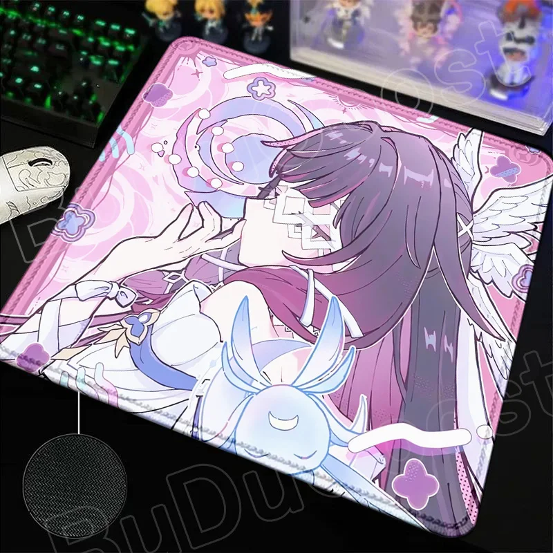 

Коврик для мыши Pretty Columbina Game Genshin, маленький размер, настольный коврик, клавиатура, эргономичный офисный резиновый нескользящий домашний коврик для ПК с защитой от потерь