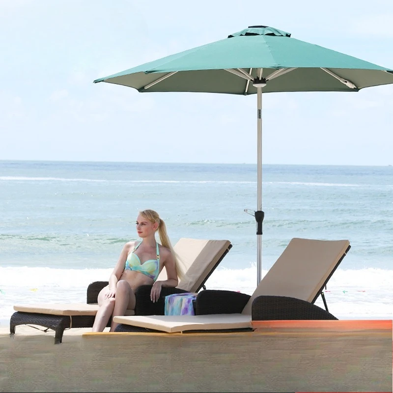 Leisure outdoor villa courtyard rattan bed, bed and breakfast balcony rattan chair
