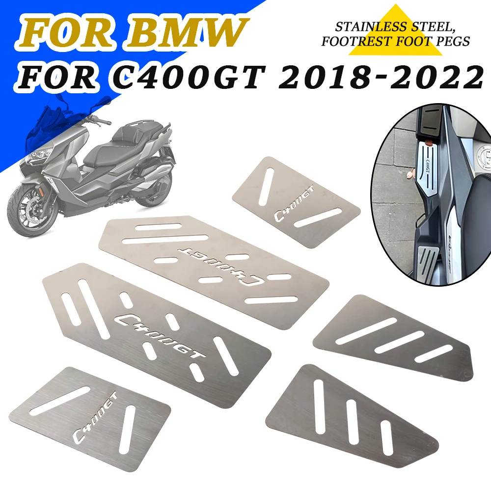 Motorcycle Accessories Footrest Foot Pad Pedal Step Footpad Protection Cover For BMW C400GT C 400 C400 GT C 400GT 2020 2021 2022