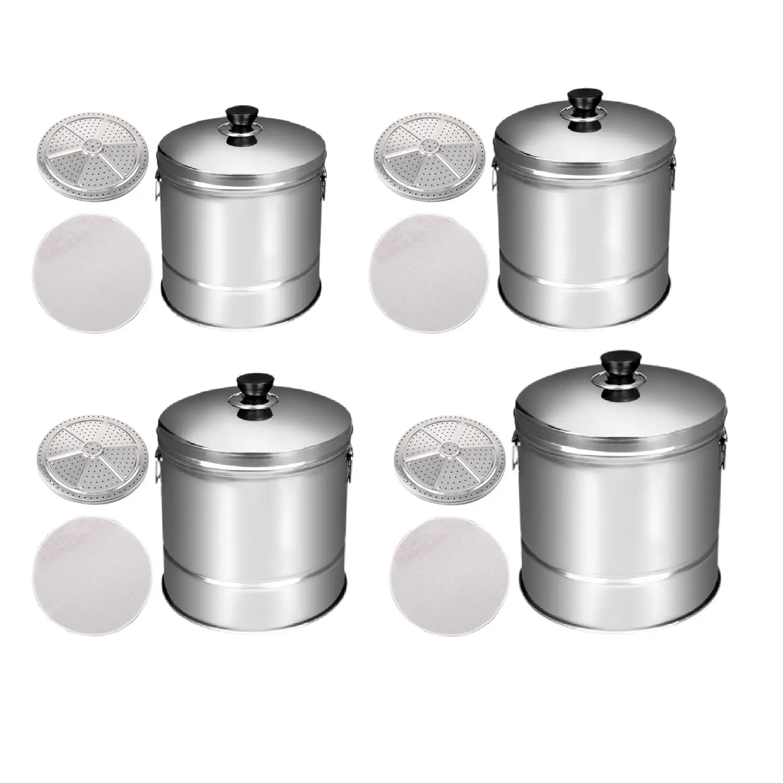 Premium Stainless Steel Rice Cooker Set with Steaming Accessories image 3