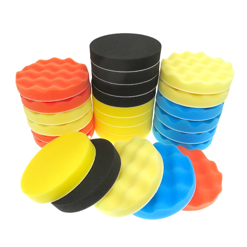 Polimento e Polimento para Carro Placa de Apoio Esponja Composta Almofada de Corte Tampão Polidor Composto Enceramento 150 mm Pcs