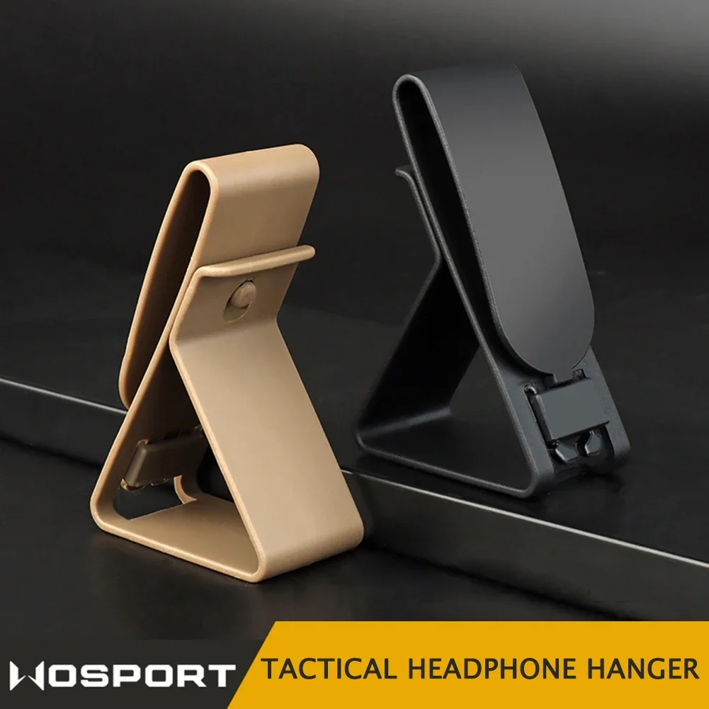 Tactical Headset Hang Buckle Hook Quick Release Clip for Belt Girdle Waist Waterproof Mobile Phone Bracket Hunting Accessories