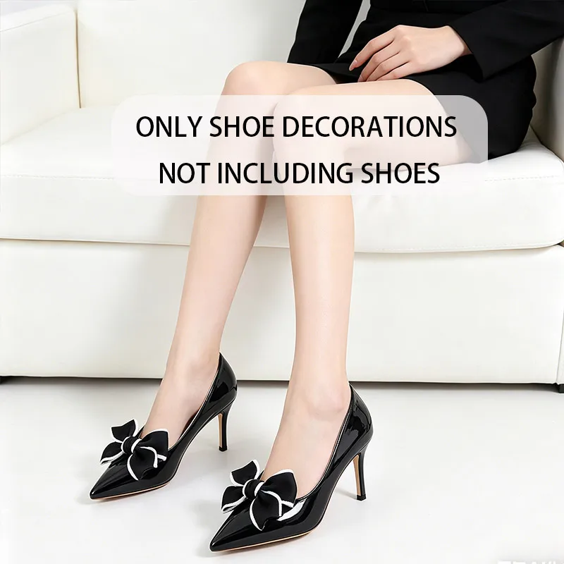 Detachable bow shoe clip high heels shoe buckle decoration party wedding DIY shoe decoration shoe flower accessories