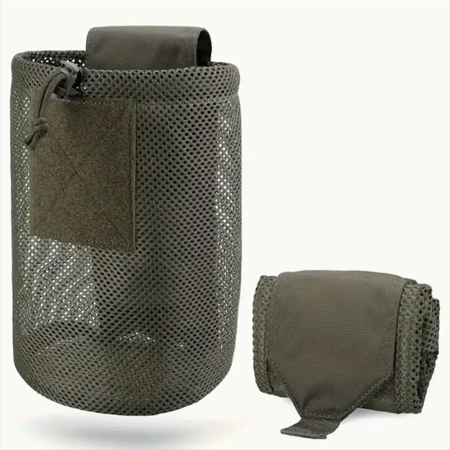 

Nylon New Roll-Up Mesh Dump Pouch Magazine Storage Mini Foldable Net Pocket EDC Tactical Outdoor Sport Camping Hunting