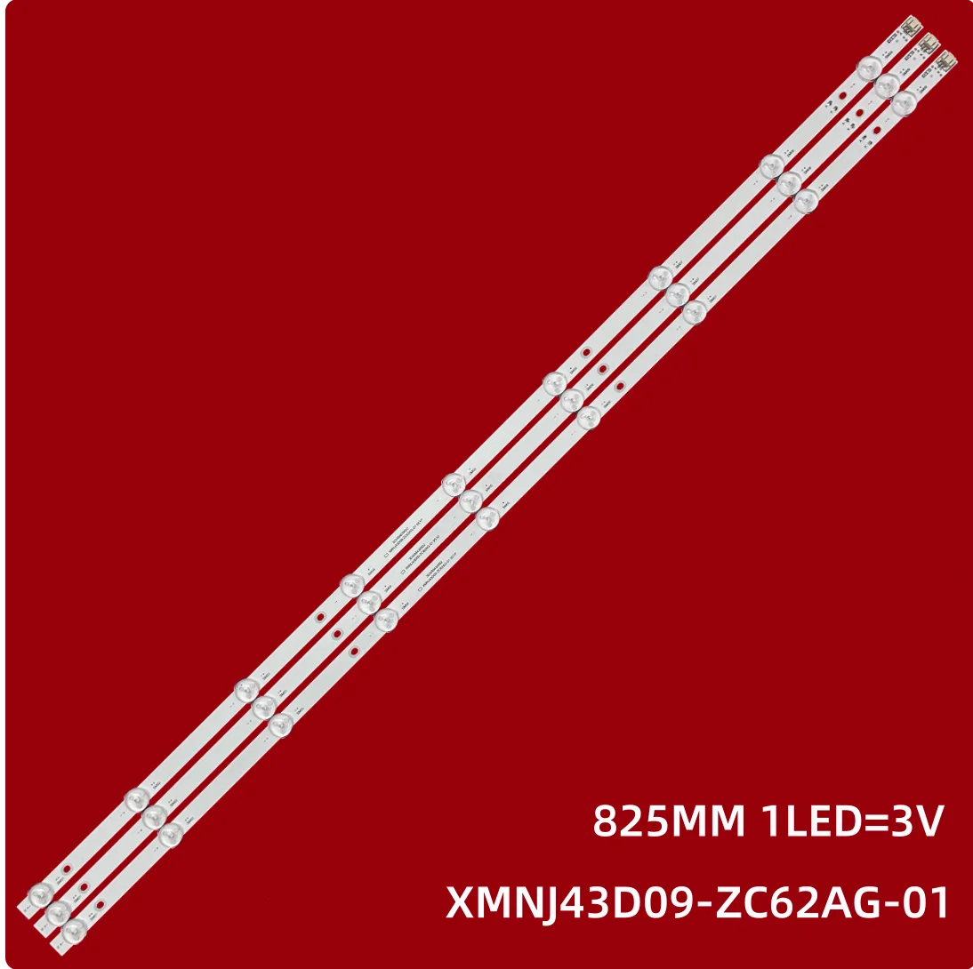 

LED Backlight strip for 43D18S XMNJ43D09-ZC62AG-01 303XM430002