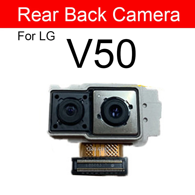 Front Rear Main Camera For LG V50 V50S V60 V70 ThinQ Back Big Camera Small Facing Camera Module Flex Cable Replacement