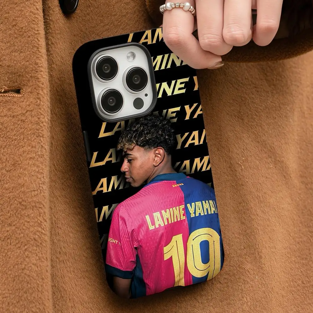 Чехол для телефона L-Lamine 19 Y-Yamal для iPhone 17, 16, 15, 14, 13, 12, Pro Max Plus, глянцевый HD, двухслойная жидкая задняя пленка, твердый корпус