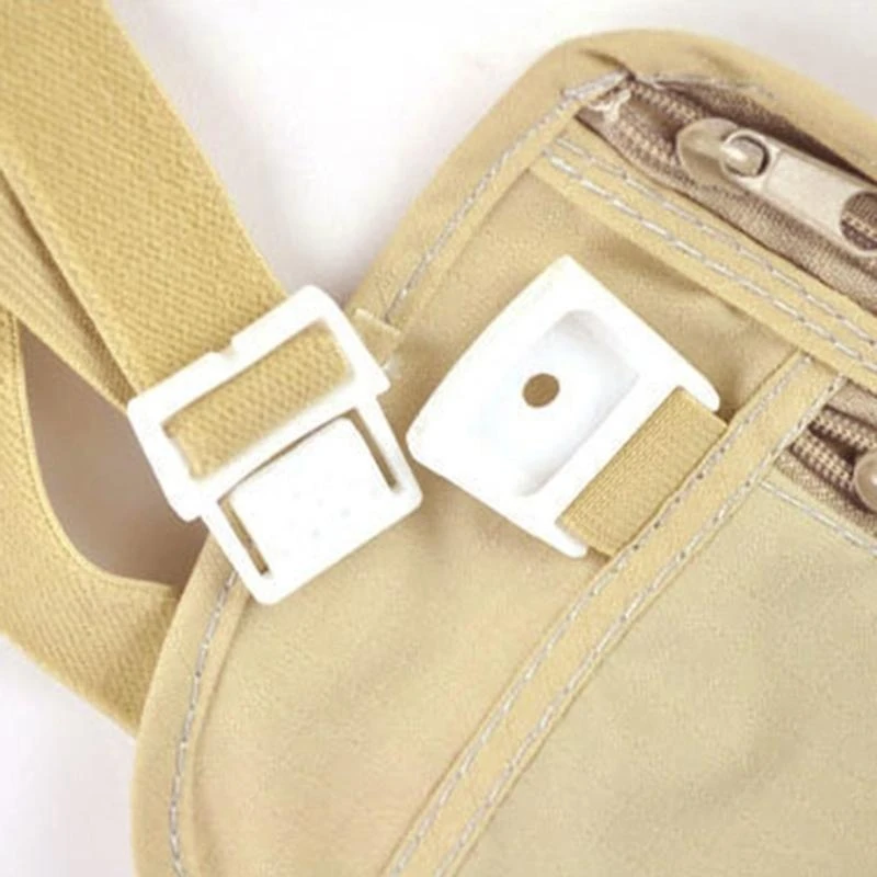 

77UF Thin Profile Money Belt Secure Travel Money Belt Bag Blocking Wallets Anti-Theft Fanny Pack